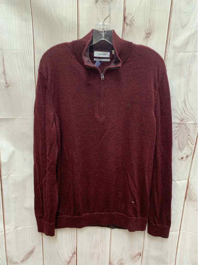 Calvin Klein Men's Size L Maroon Sweater