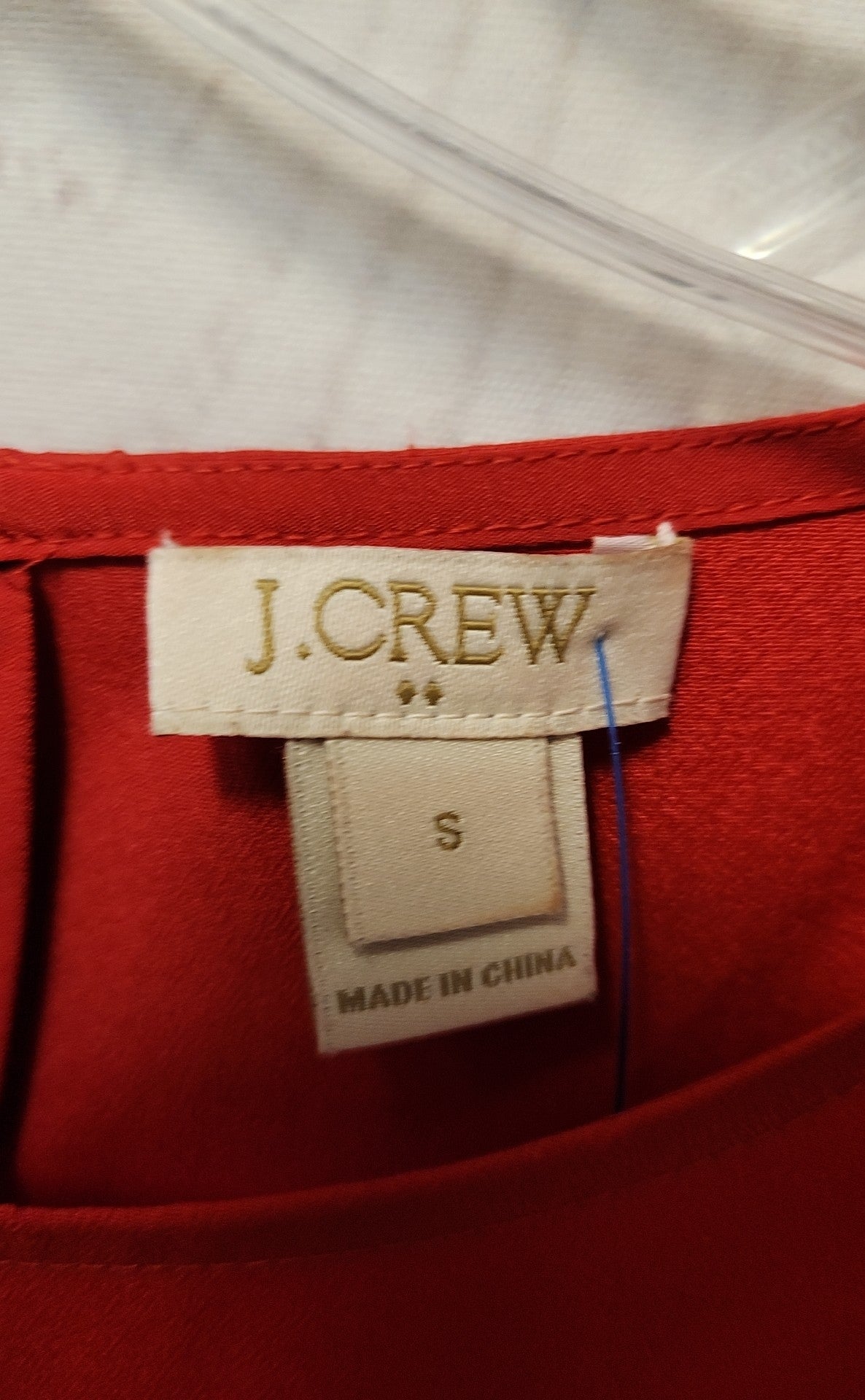 J Crew Women's Size S Red Short Sleeve Top