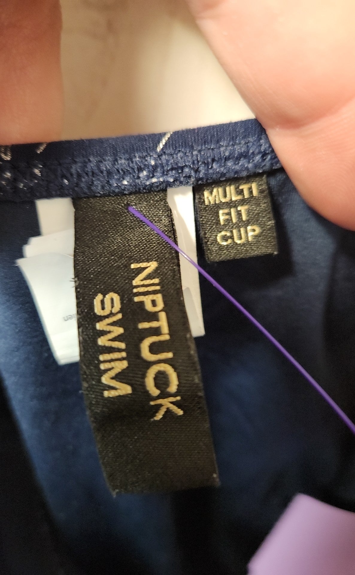 Niptuck Women's Size 4 Navy Swimsuit