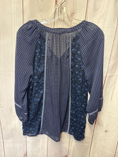 Milano Women's Size M Navy 3/4 Sleeve Top