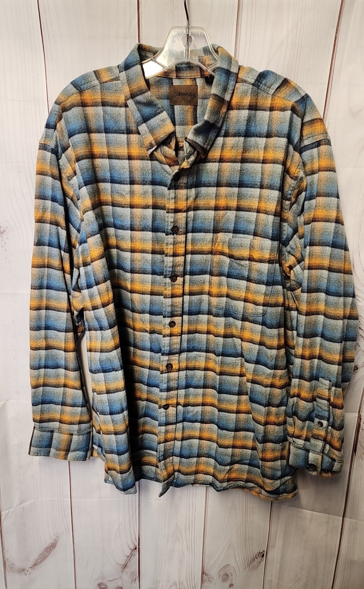 St Johns Bay Men's Size XXL Blue Shirt