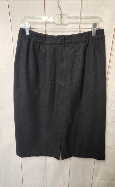 Sag Harbor Women's Size 12 Black Wool Skirt