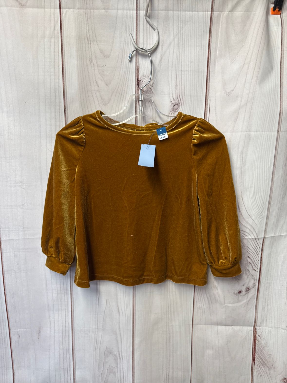 Old Navy Girl's Size 3 Gold Shirt