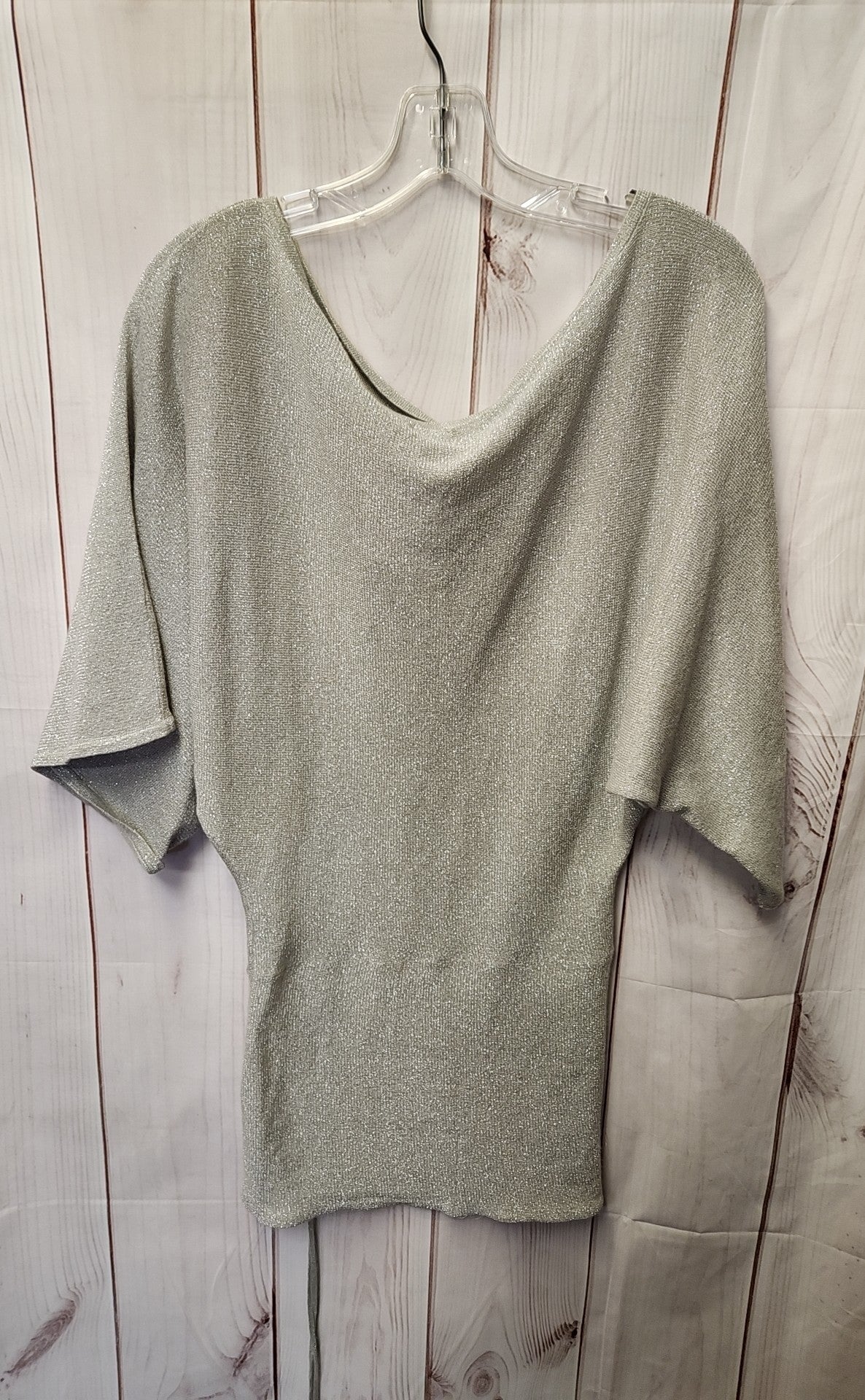 Wet Seal Women's Size XS Silver Short Sleeve Top