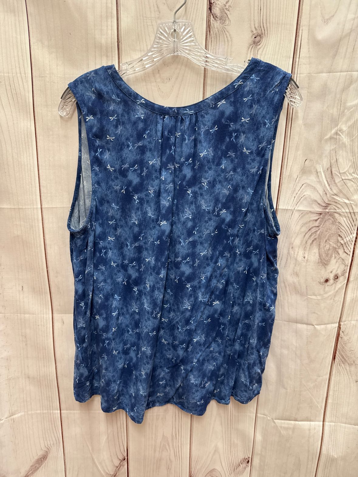 Sonoma Women's Size 1X Blue Sleeveless Top