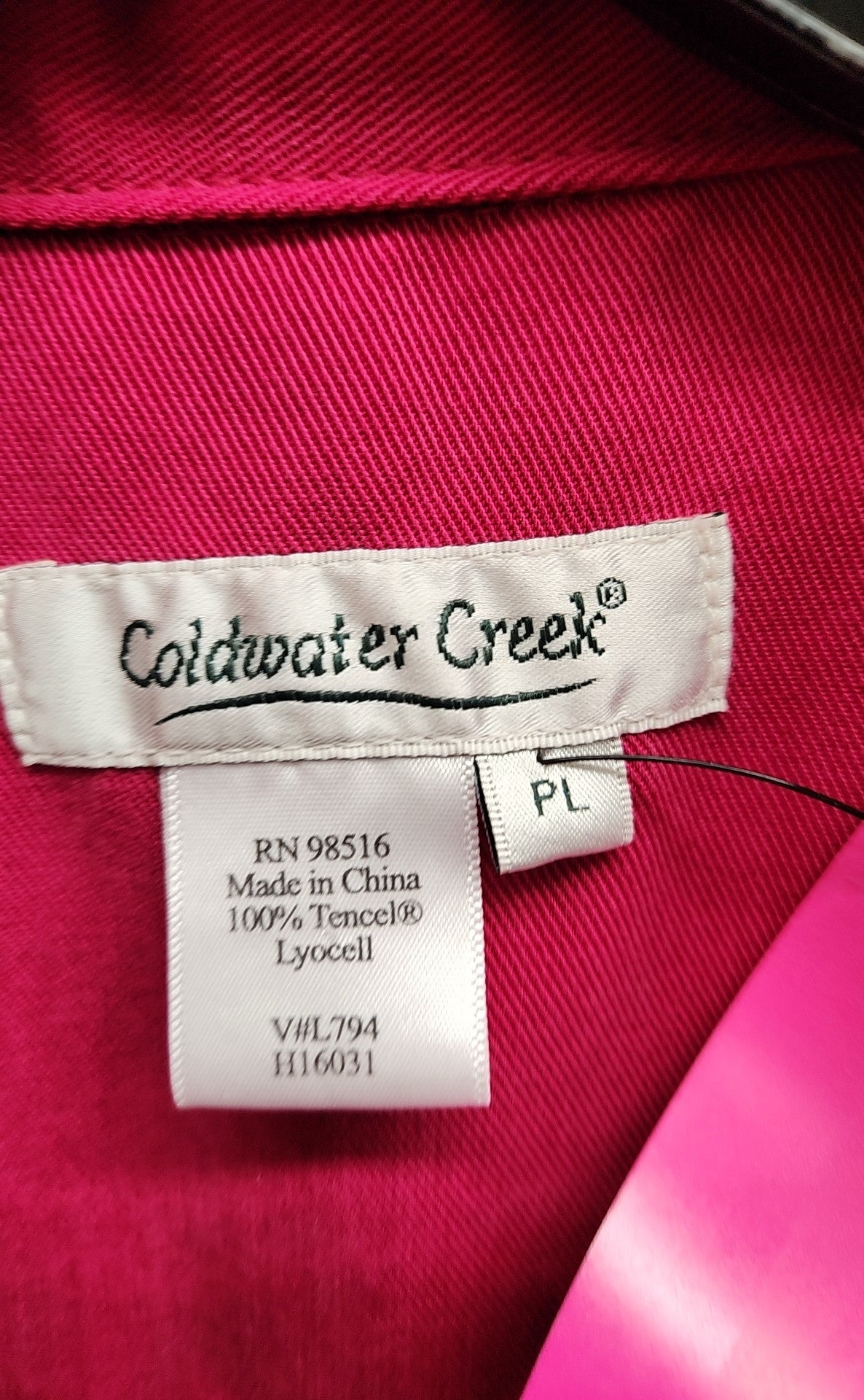 Coldwater Creek Women's Size L Petite Pink Jacket