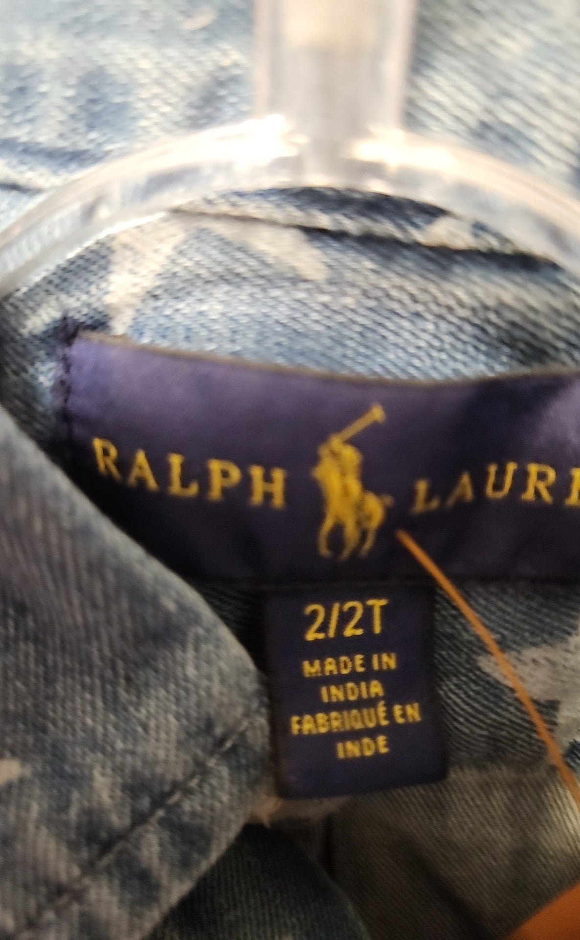 Ralph Lauren Girl's Size 2 Blue Shirt