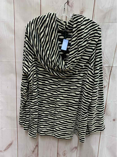 Lane Bryant Women's Size 22/24 Black & Beige Long Sleeve Top