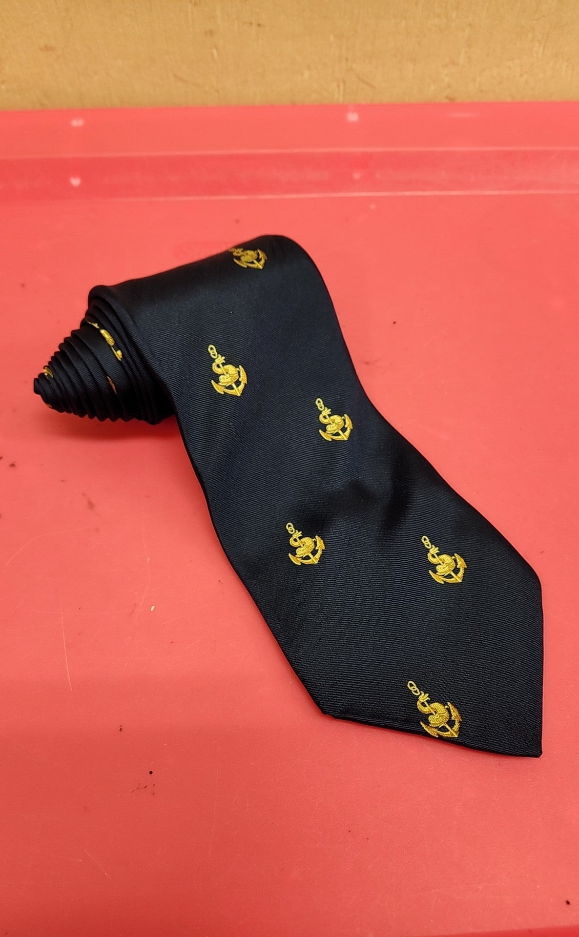 The Wardroom Club Navy Necktie