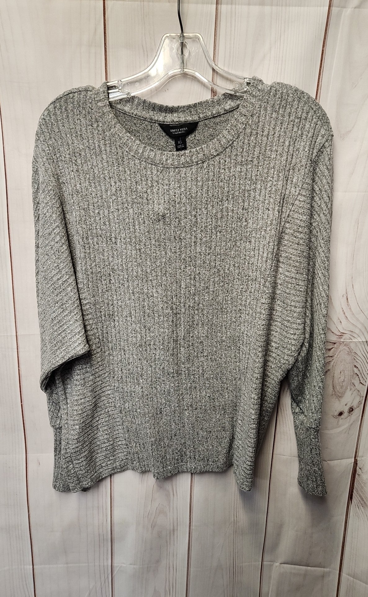 Simply Vera Women's Size XS Gray Long Sleeve Top