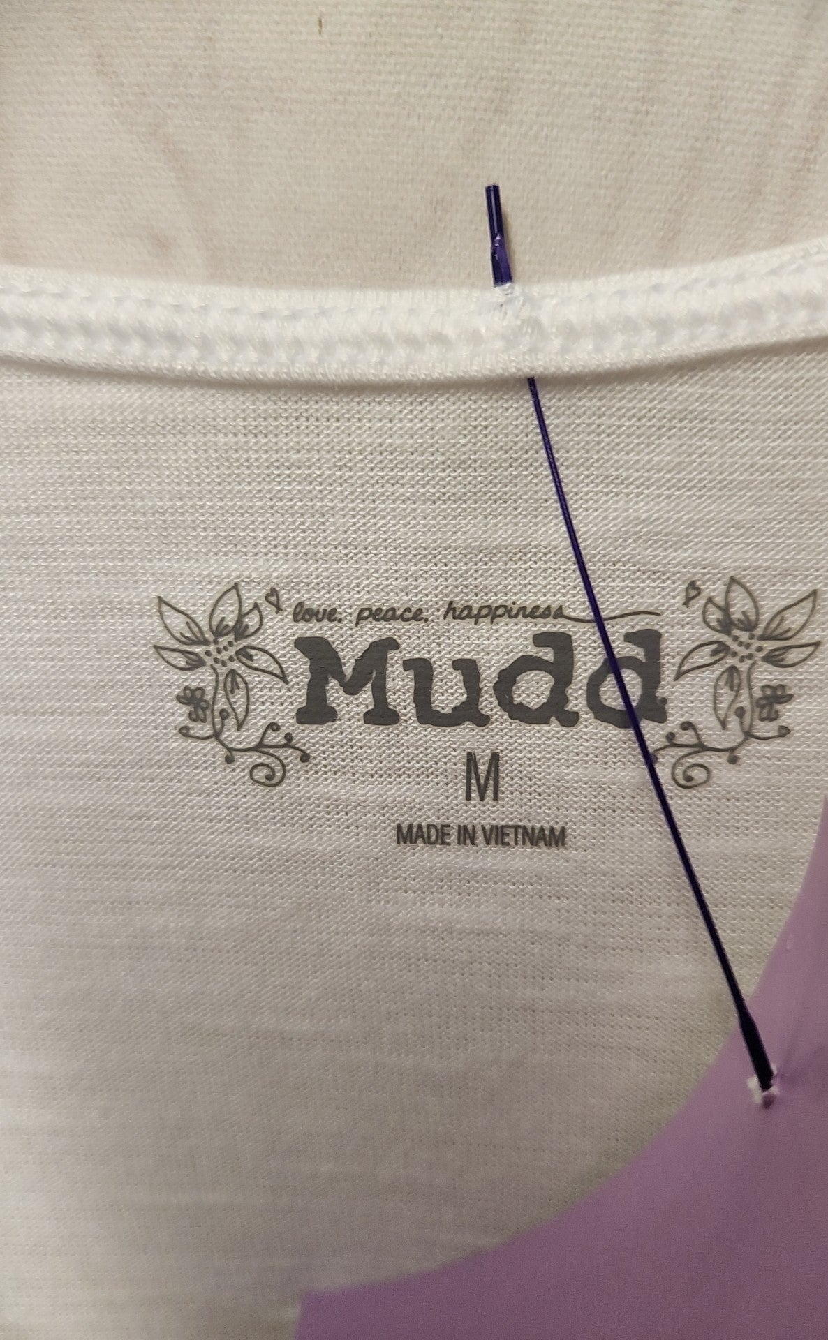 Mudd Women's Size M White Sleeveless Top