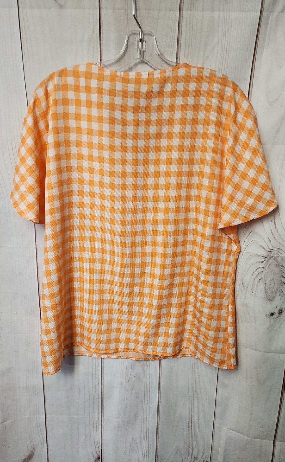 Belle Women's Size XS Orange Short Sleeve Top