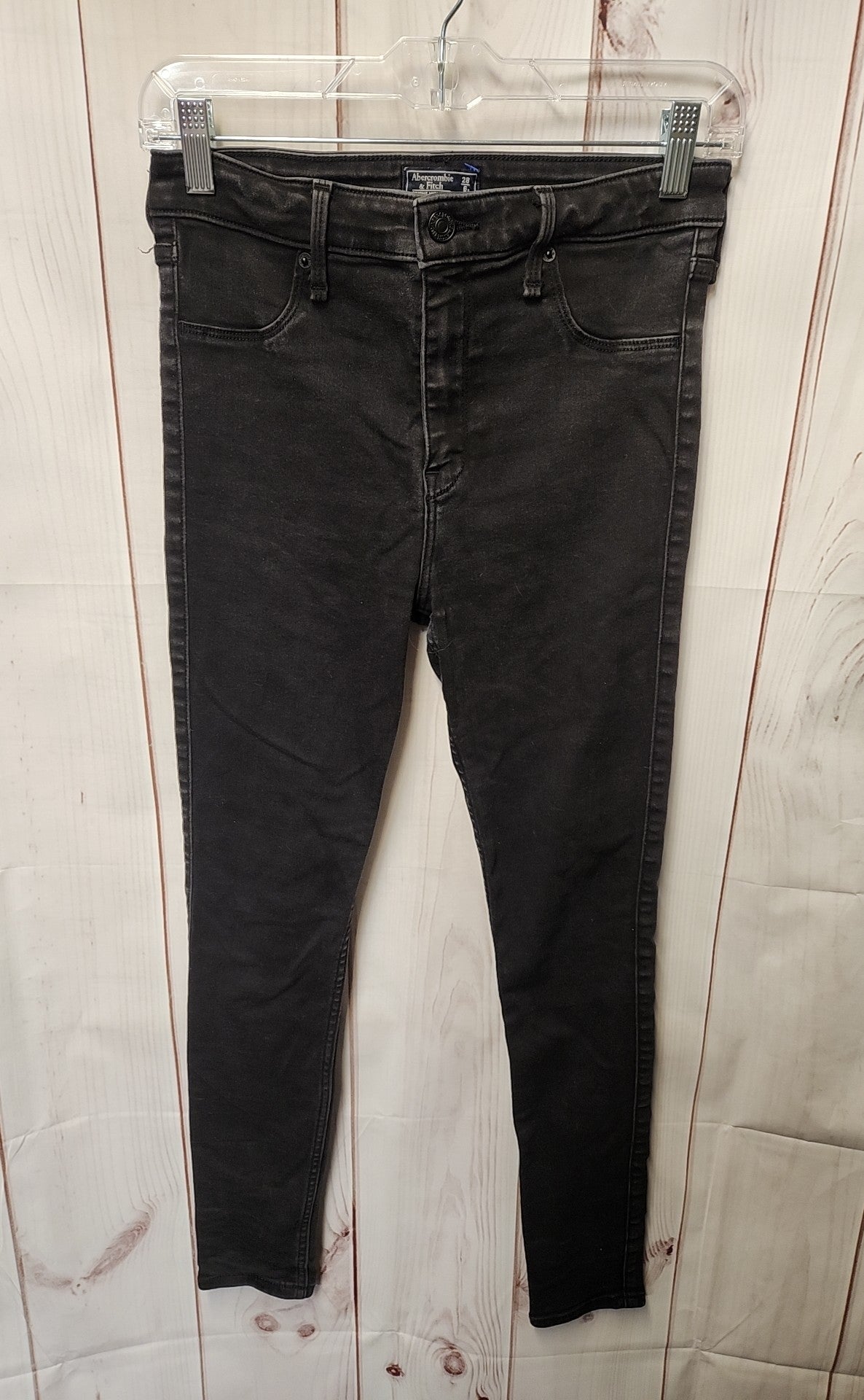 Abercrombie & Fitch Women's Size 28 (5-6) Black Simone High Rise Jean Legging