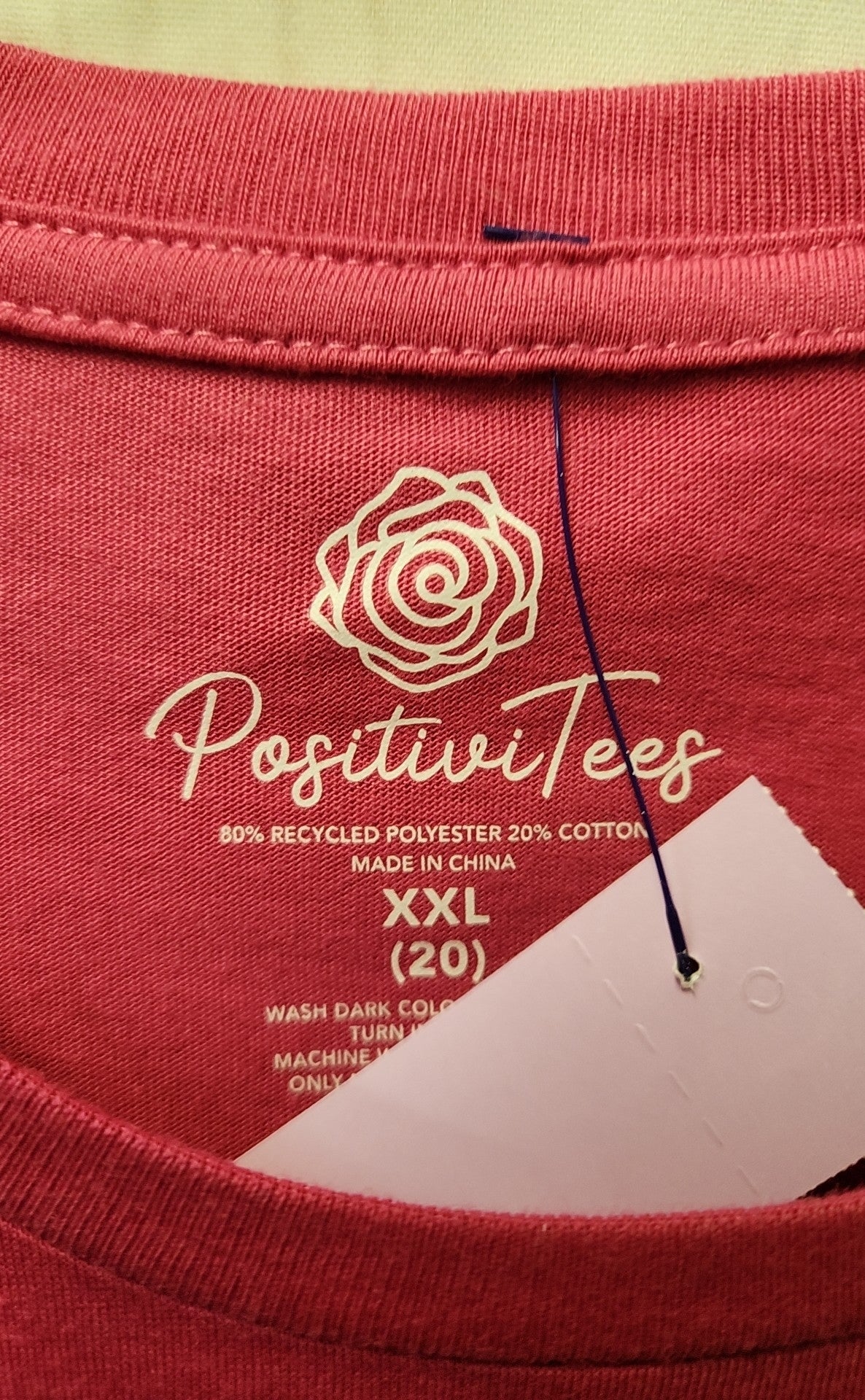 PositiviTees Women's Size XXL Pink Sleeveless Top