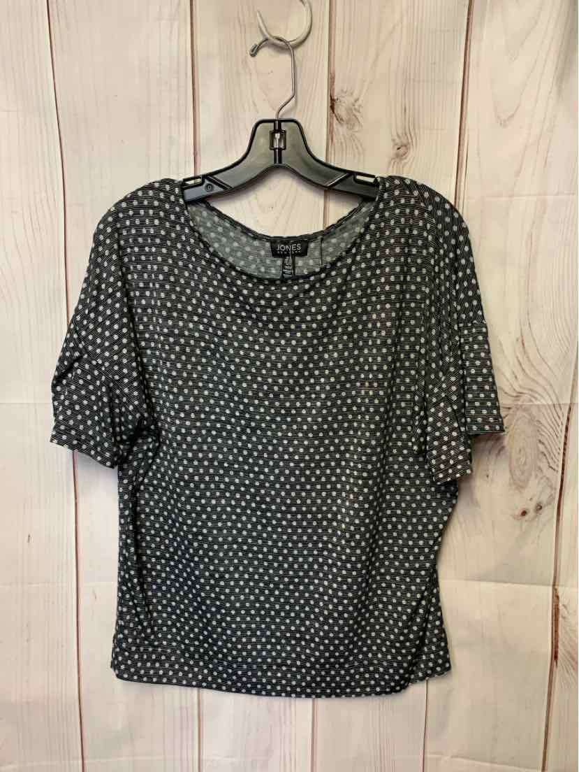 Jones New York Women's Size S Black Short Sleeve Top