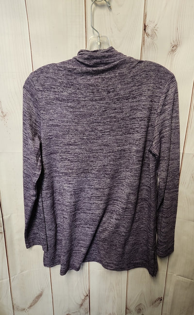 Lands End Women's Size S Purple Long Sleeve Top