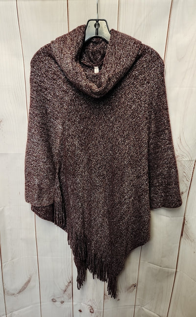 Mia & Tess Maroon Poncho