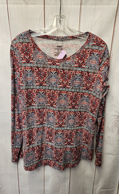 Sonoma Women's Size XL Red Long Sleeve Top