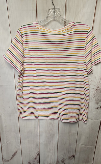 Talbots Women's Size L Petite Pink Short Sleeve Top