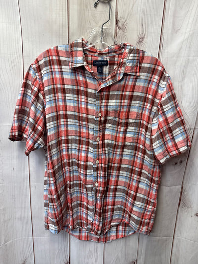 Lands End Men's Size M Red Shirt