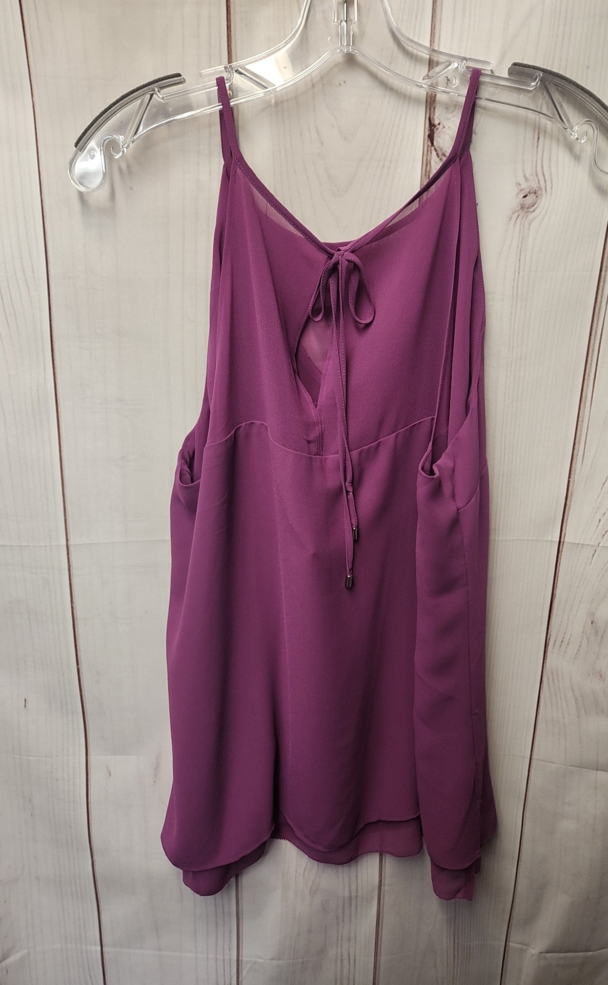 White House Black Market Women's Size L Purple Sleeveless Top