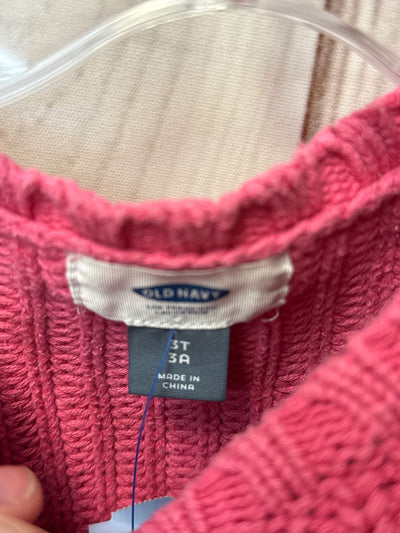 Old Navy Girl's Size 3 Pink Sweater