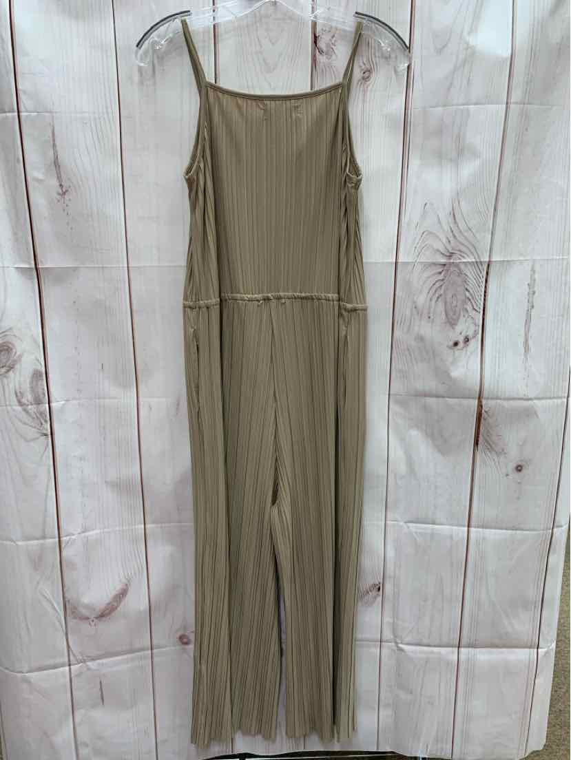 Oak + Fort Women's Size M Tan Jumpsuit