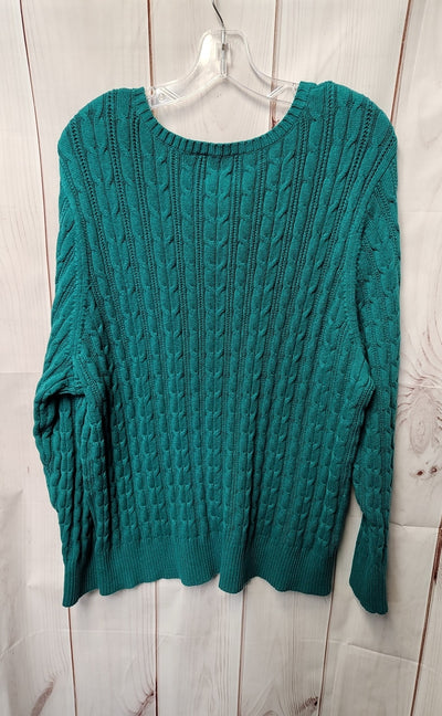 St Johns Bay Women's Size 3X Green Sweater