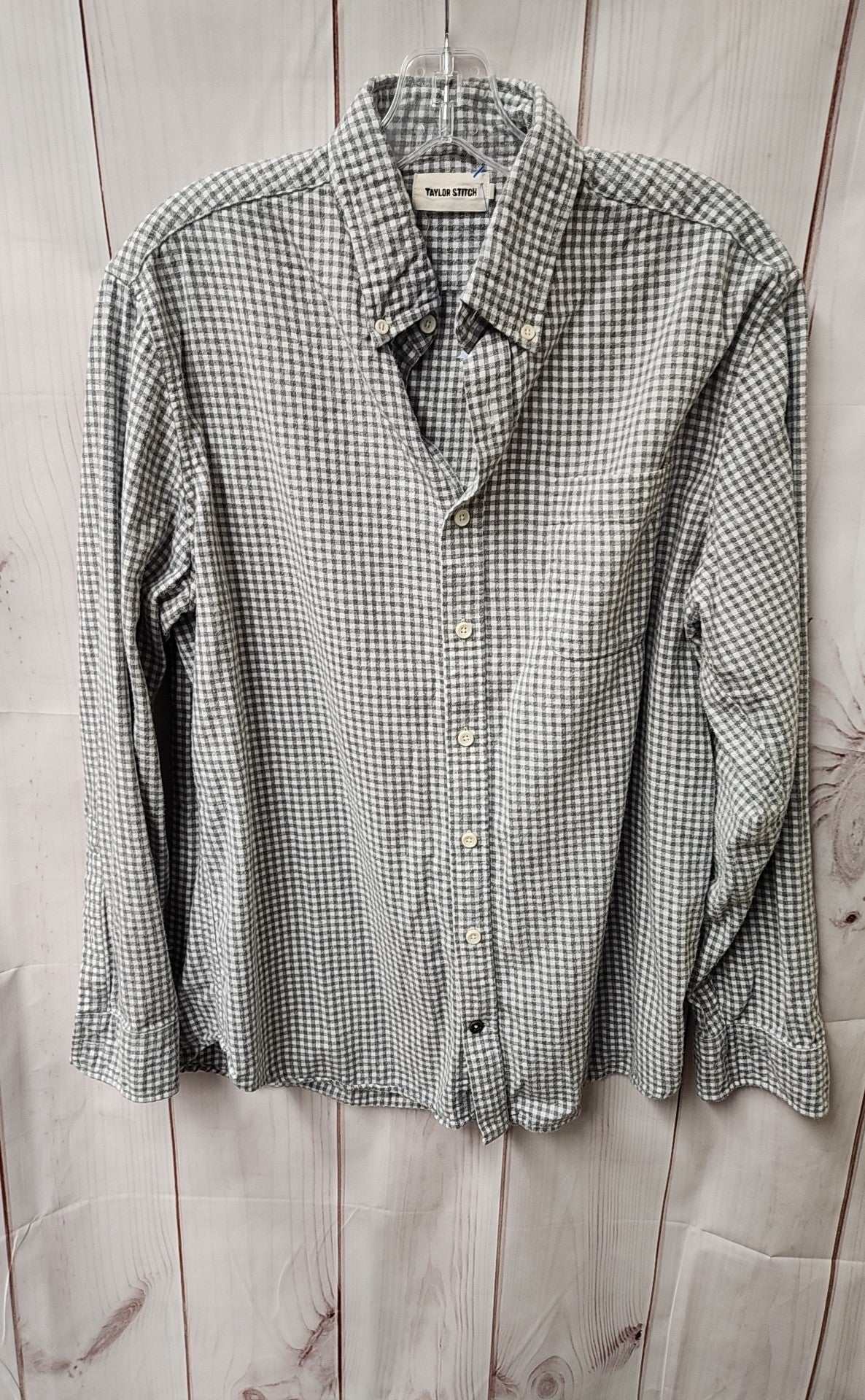 Taylor Stitch Men's Size 42 = L Gray Shirt