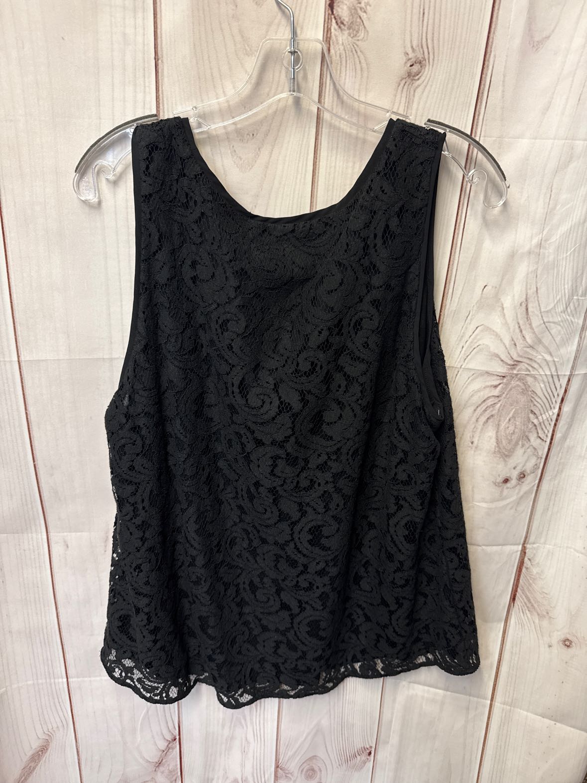 Loft Women's Size XL Black Sleeveless Top