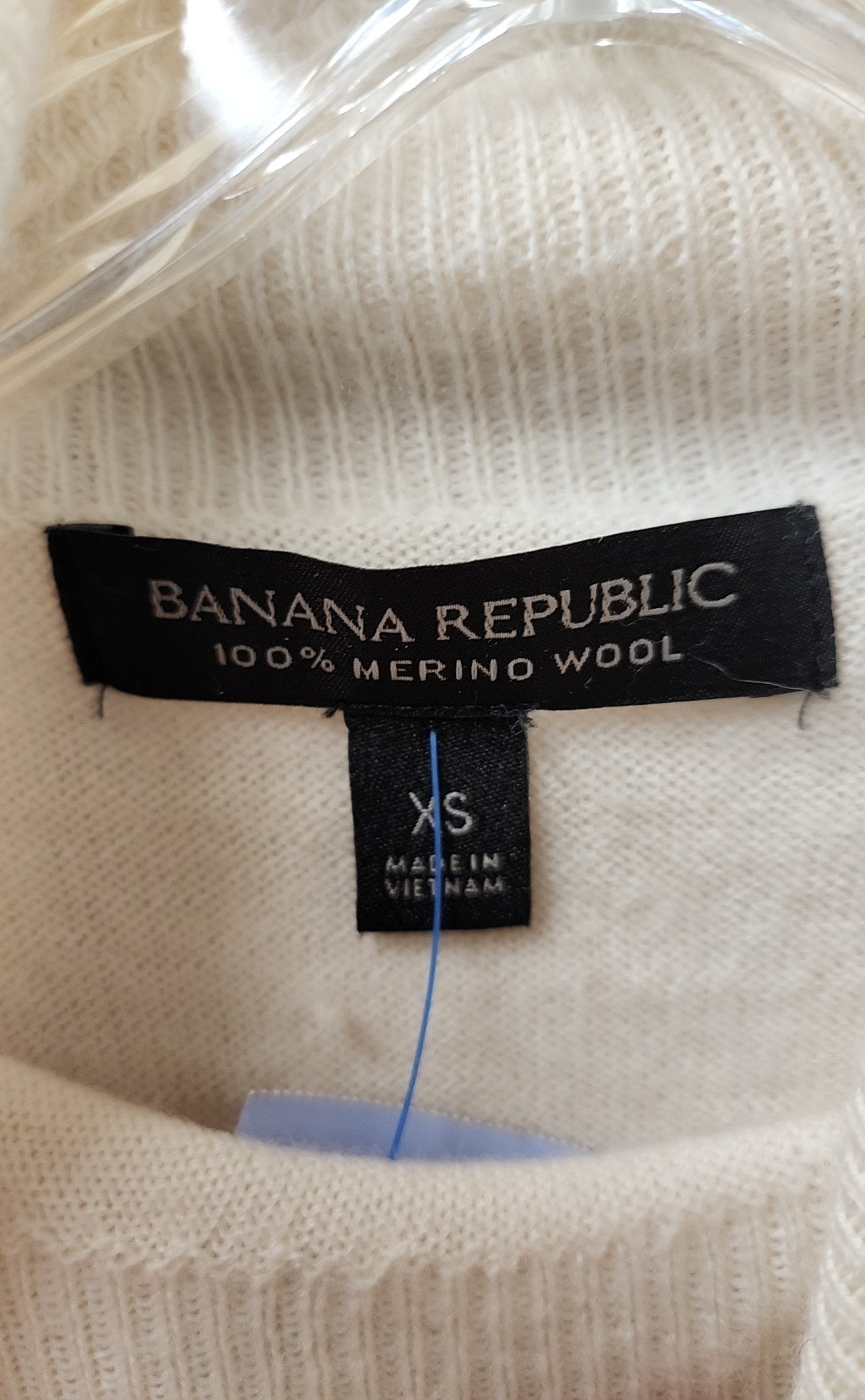 Banana Republic Women's Size XS Cream Merino Wool Sweater