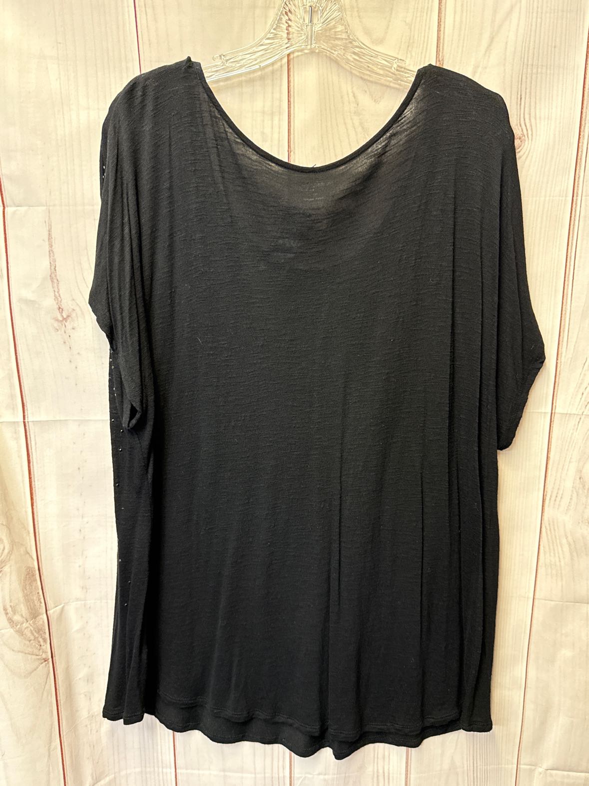 Apt 9 Women's Size 2X Black Short Sleeve Top