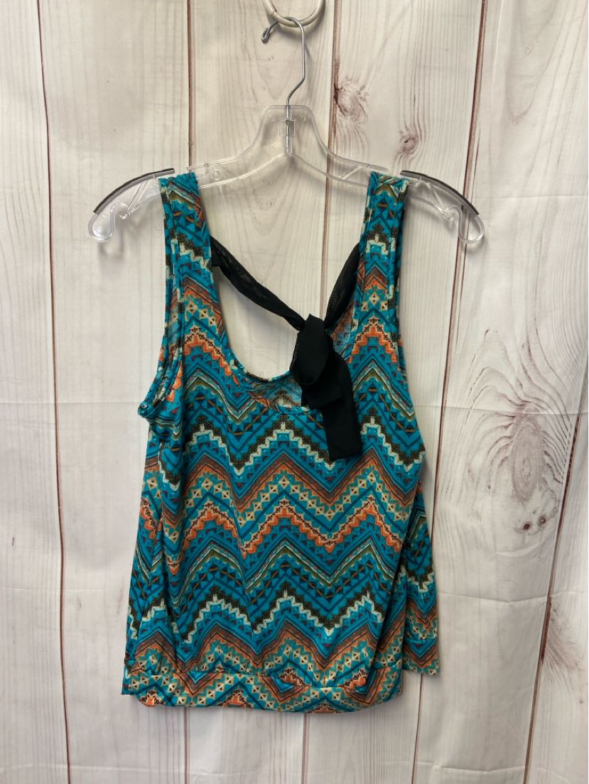 Lily Rose Women's Size L Blue Sleeveless Top