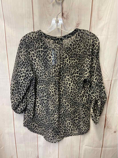 VICI Women's Size S Brown Animal Print Long Sleeve Top