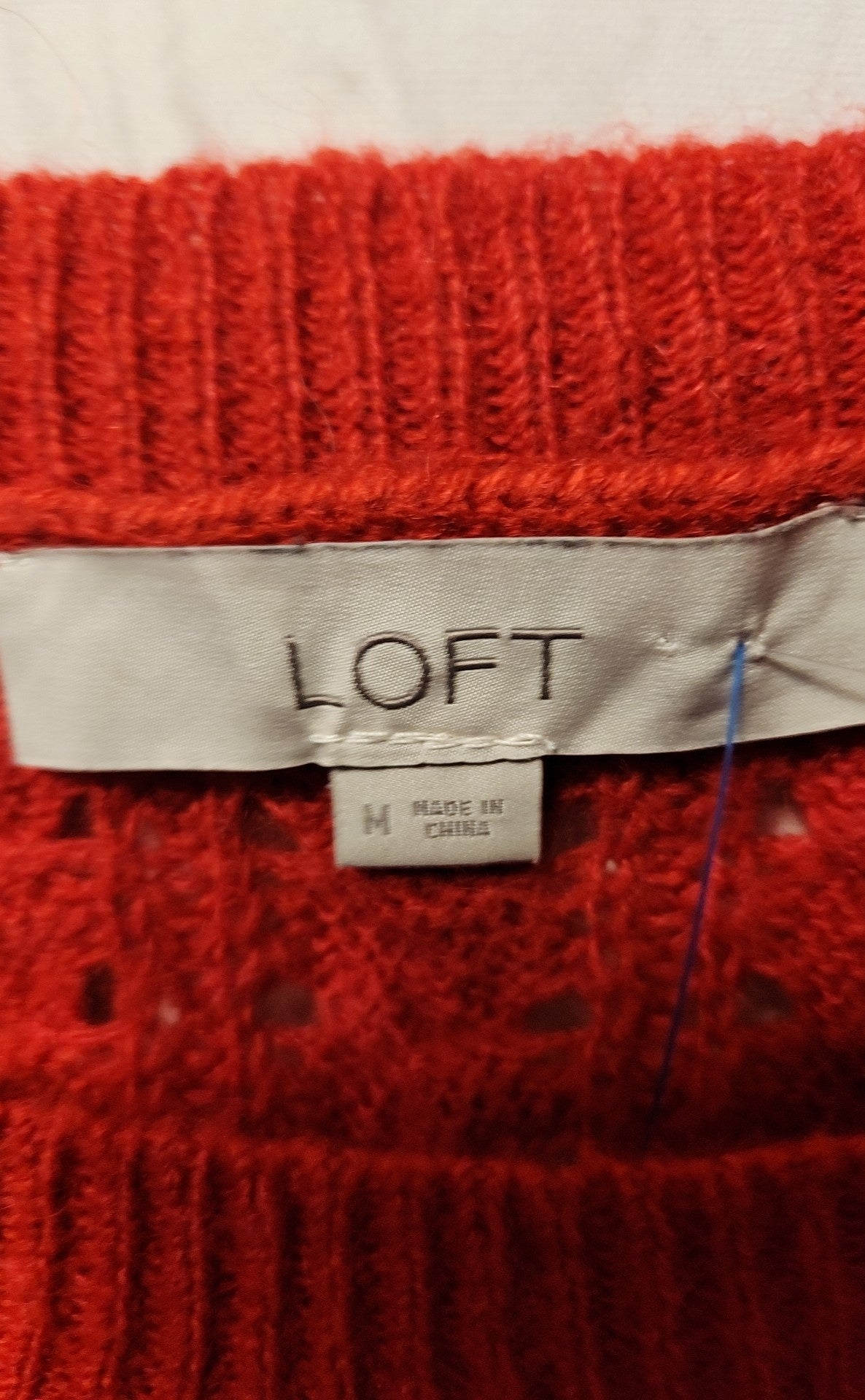 Loft Women's Size M Red Sweater