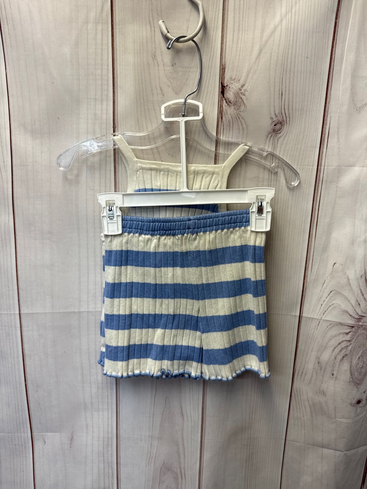 H&M Girl's Size 5/6 White & Blue Outfit