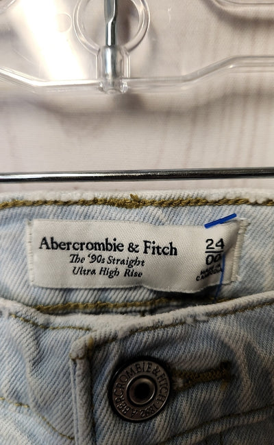 Abercrombie & Fitch Women's Size 24 (00) Blue Jeans The '90s Straight