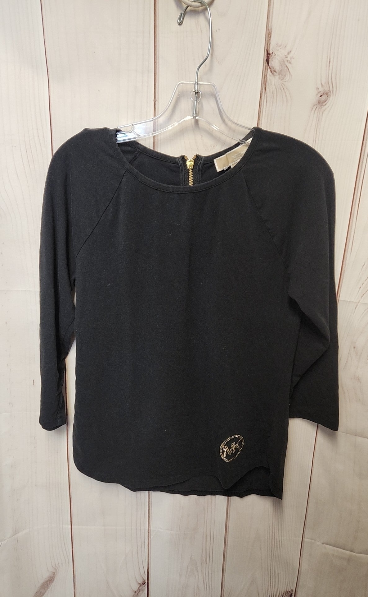 Michael Kors Women's Size S Black 3/4 Sleeve Top