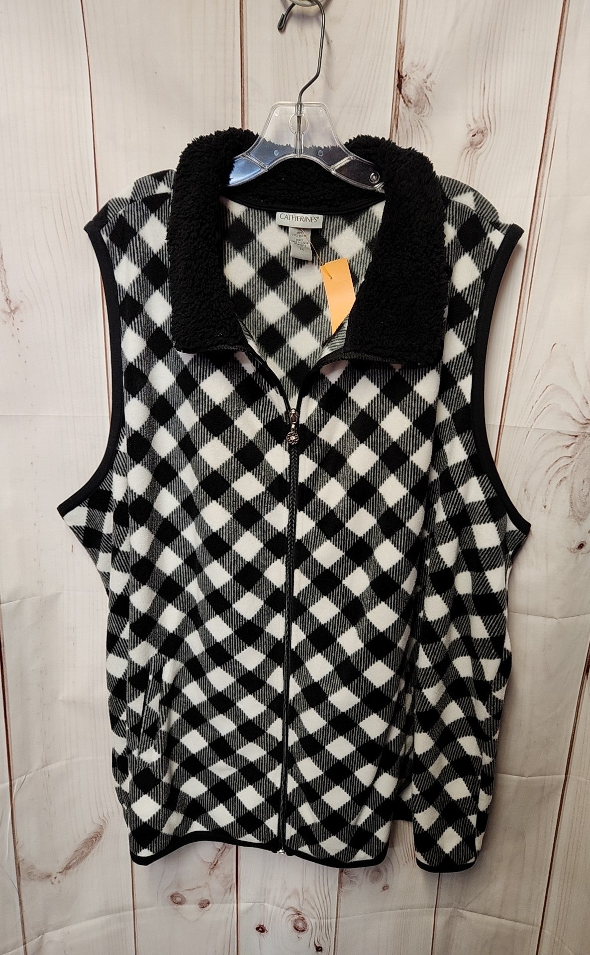 Catherines Women's Size 3X Black & White Vest