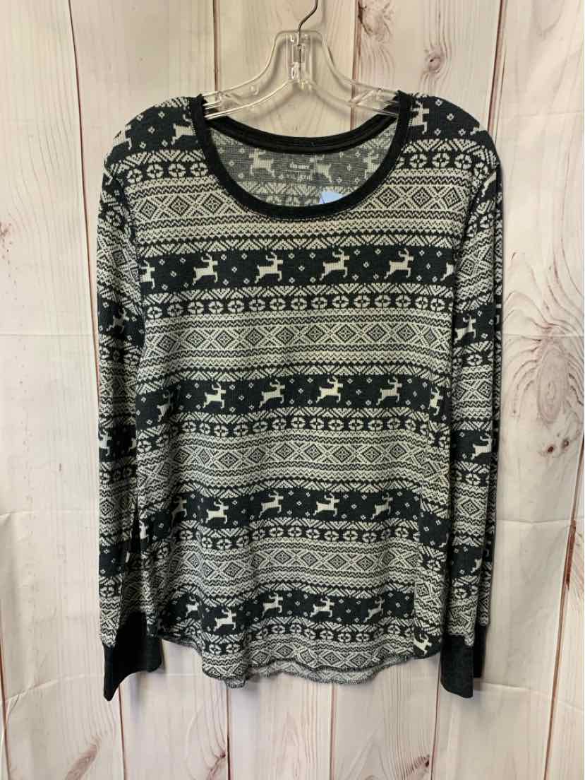 Old Navy Women's Size XXL Black & White Long Sleeve Top