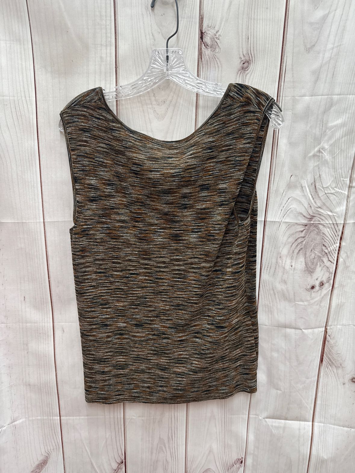 Jones New York Women's Size XL Brown Sleeveless Top