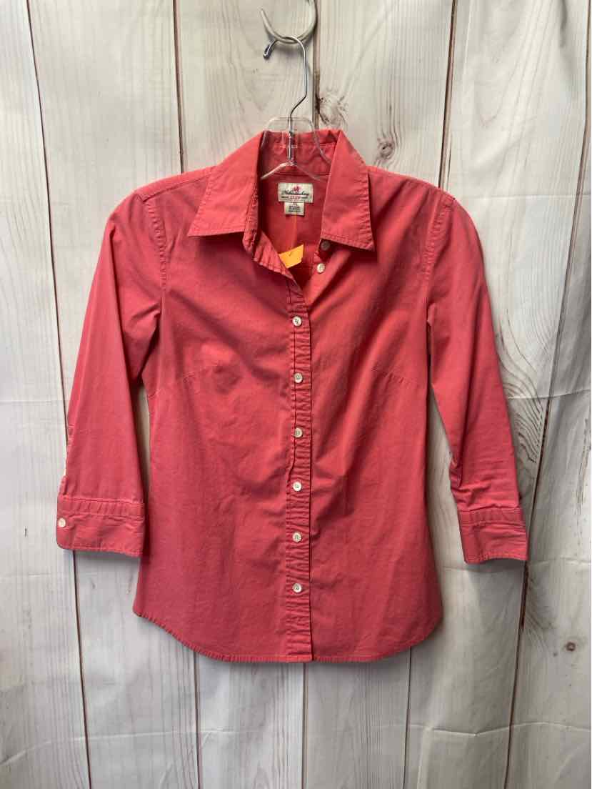 J Crew Women's Size XS Pink 3/4 Sleeve Top Haberdashery