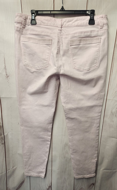 White House Black Market Women's Size 31 (11-12) Pale Pink Jeans Skinny Leg