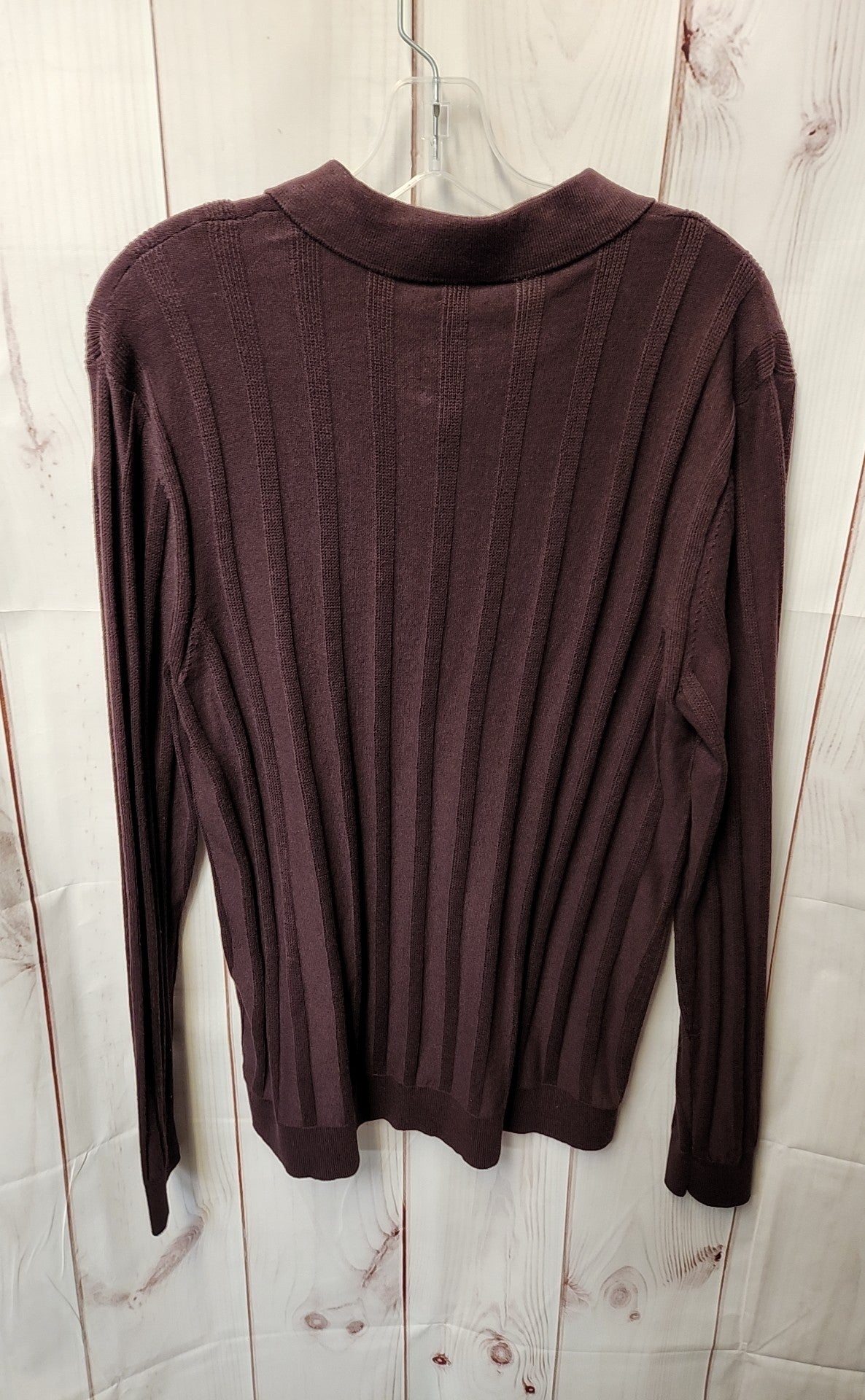 Express Men's Size L Maroon Knit Shirt