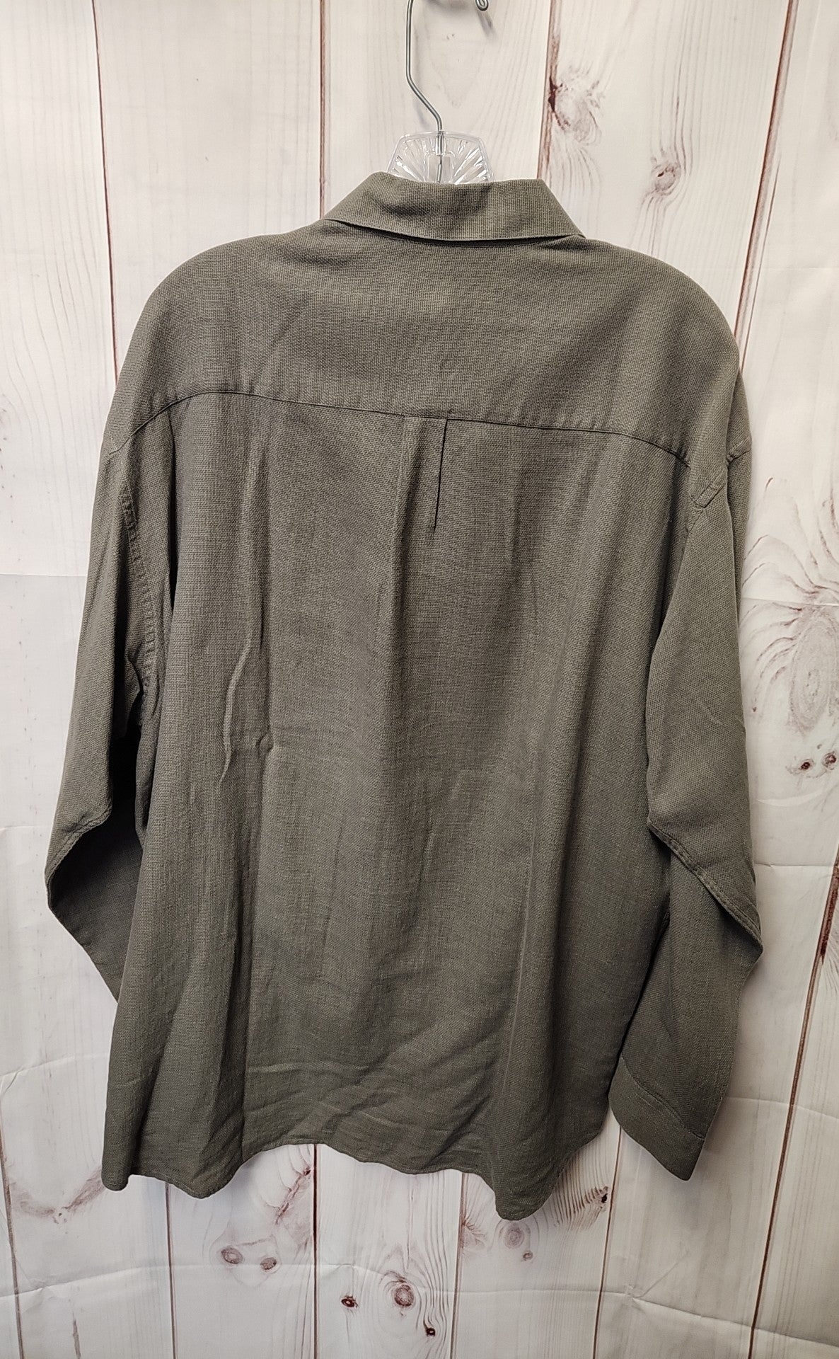 Perry Ellis Men's Size L Gray Cotton Shirt