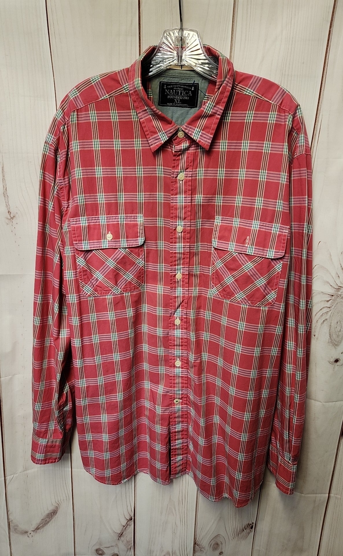 Nautica Men's Size XL Pink Shirt