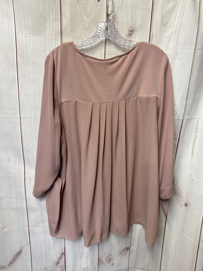 Alfani Women's Size 3X Beige 3/4 Sleeve Top