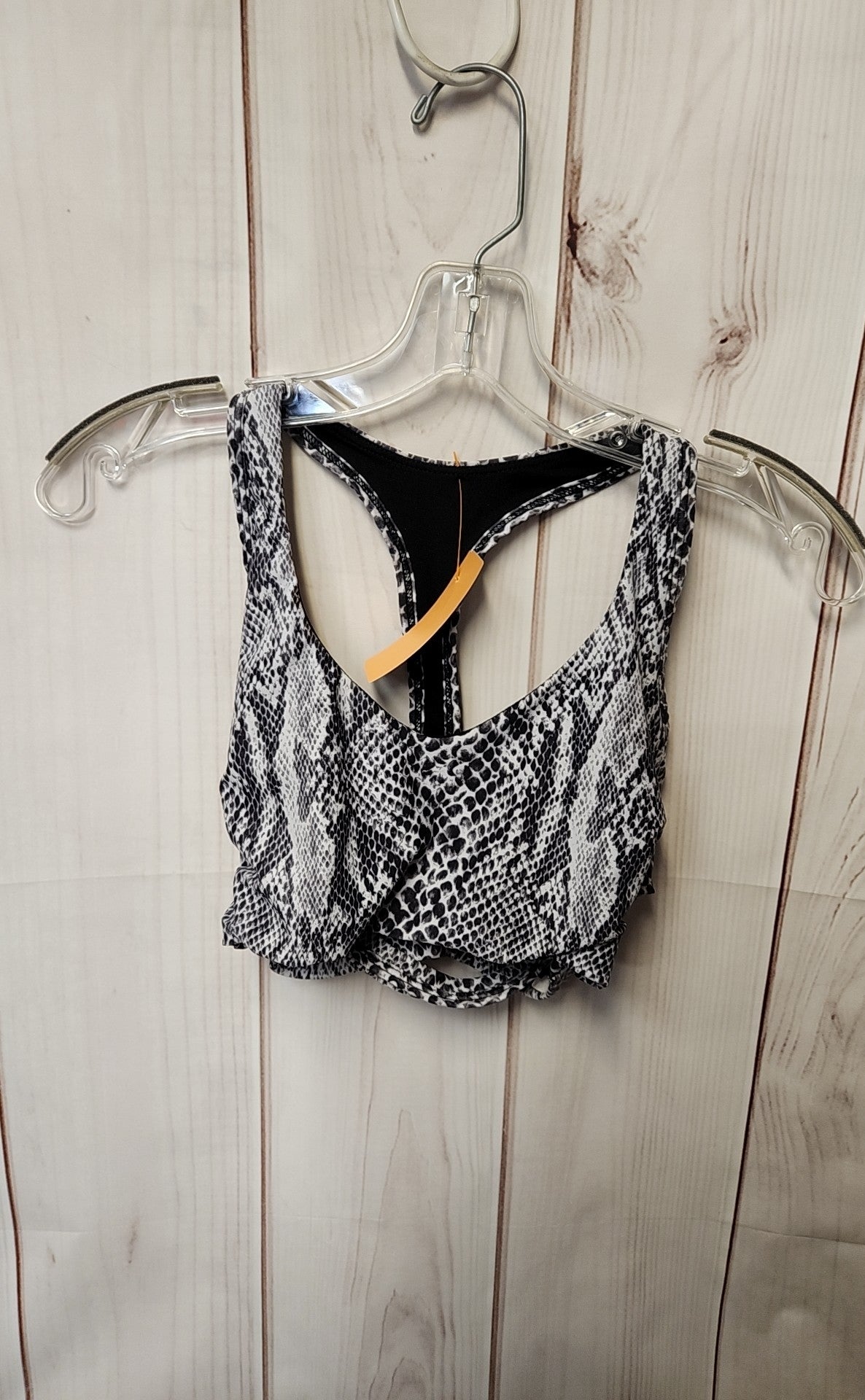 Onzie Women's Size Small/Medium Gray Animal Print Sports Bra