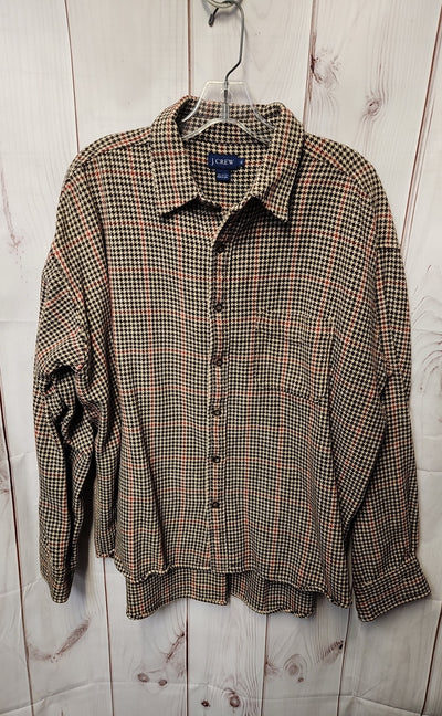 J Crew Men's Size XL Brown Shirt