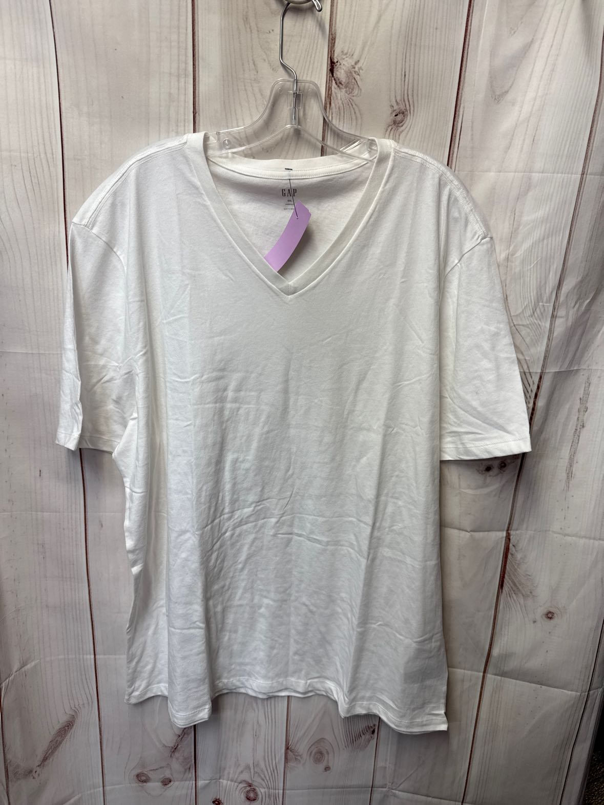 NWT Gap Men's Size XXL White Short Sleeve Top